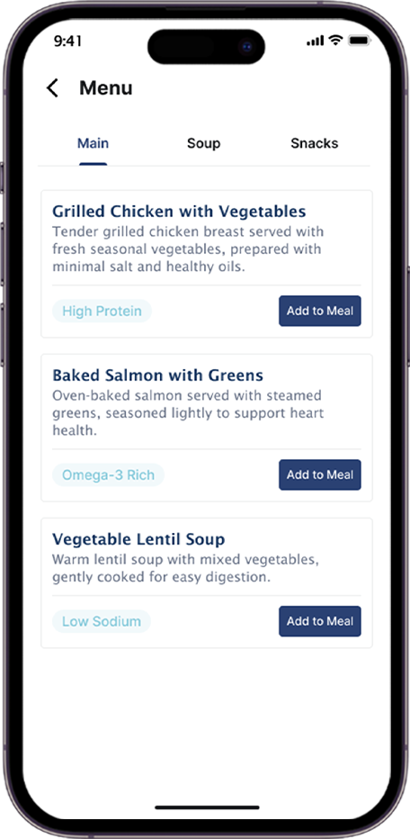 Digitale Essensvorbestellung - Screen 1